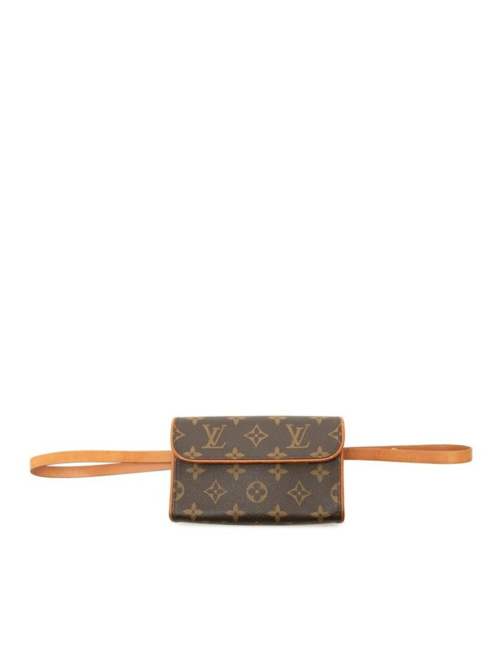 Louis Vuitton Monogram Pochette Florentine Waist Bag Brown Leather